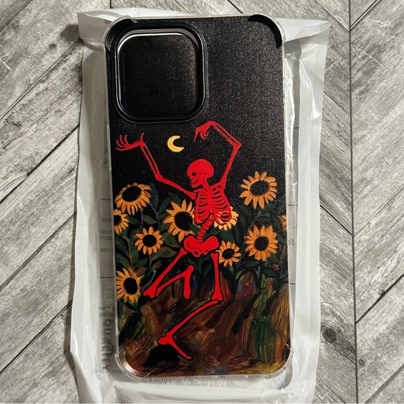 14 Pro Max Dancing Skeleton Sunflower IPhone Case- NWT - Picture 2 of 3